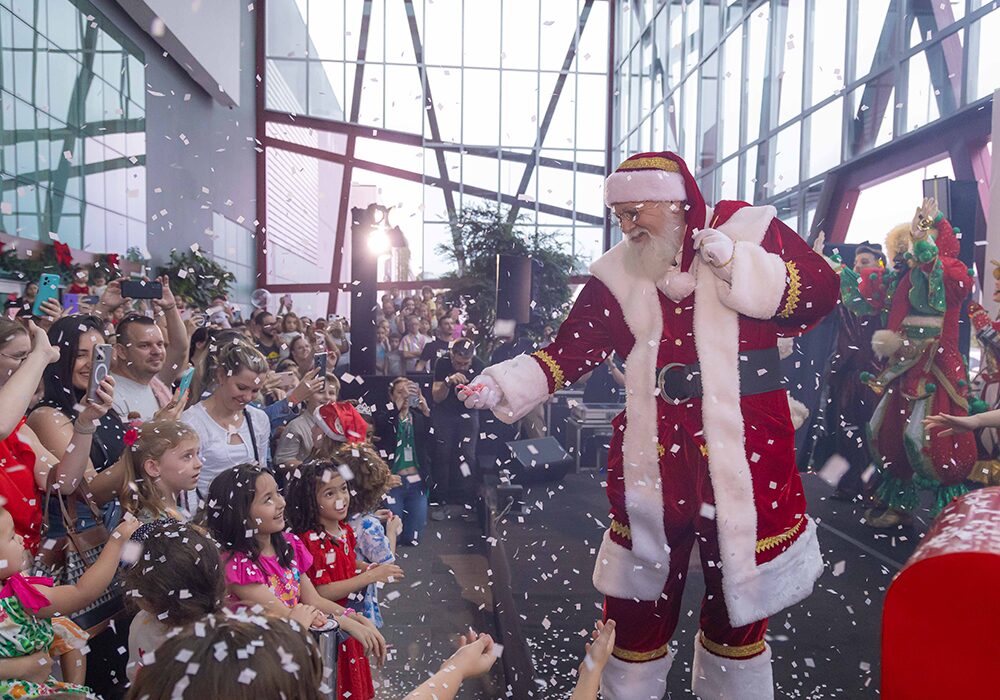 chegada do papai noel norte shopping